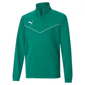 Puma TEAMRISE 1/4 ZIP TOP JR ZIPTOP gr�n | yam yam world