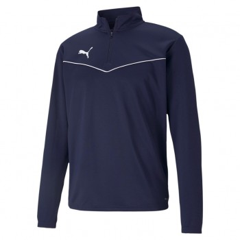 Puma TEAMRISE 1/4 ZIP TOP ZIP TOP blau | yam yam world