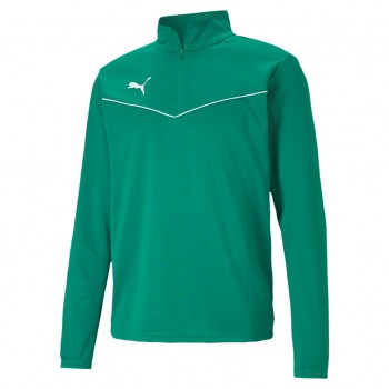 Puma TEAMRISE 1/4 ZIP TOP ZIP TOP gr�n | yam yam world