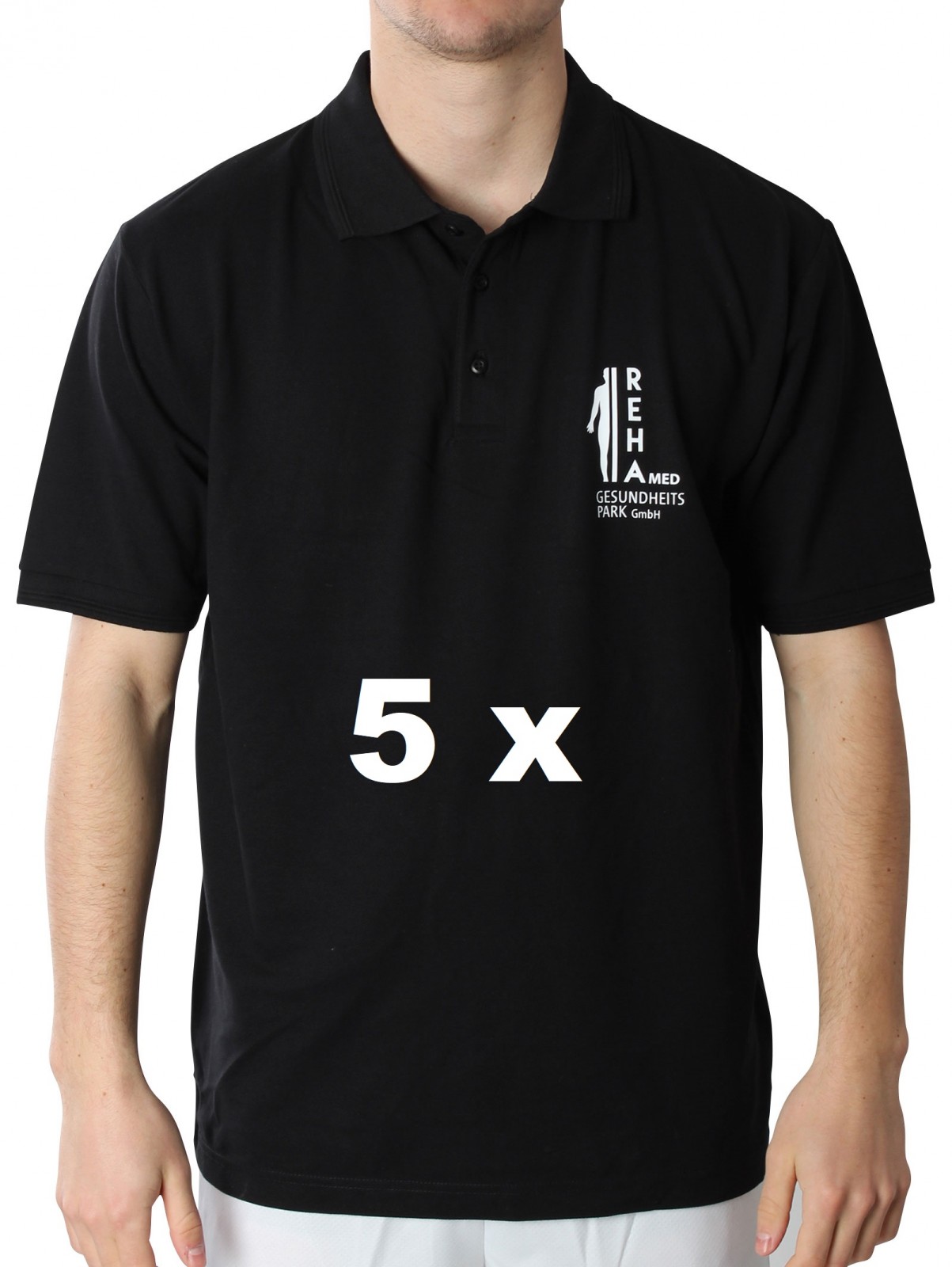 REHA MED TEAM POLO 5ER-SET MEN
