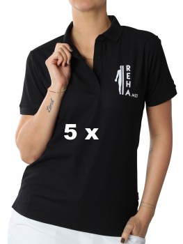 REHA MED TEAM POLO 5ER-SET WOMEN | yam yam world