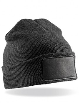 RESULT DOUBLE KNIT PRINTERS BEANIE M�TZEN-BEANIES schwarz