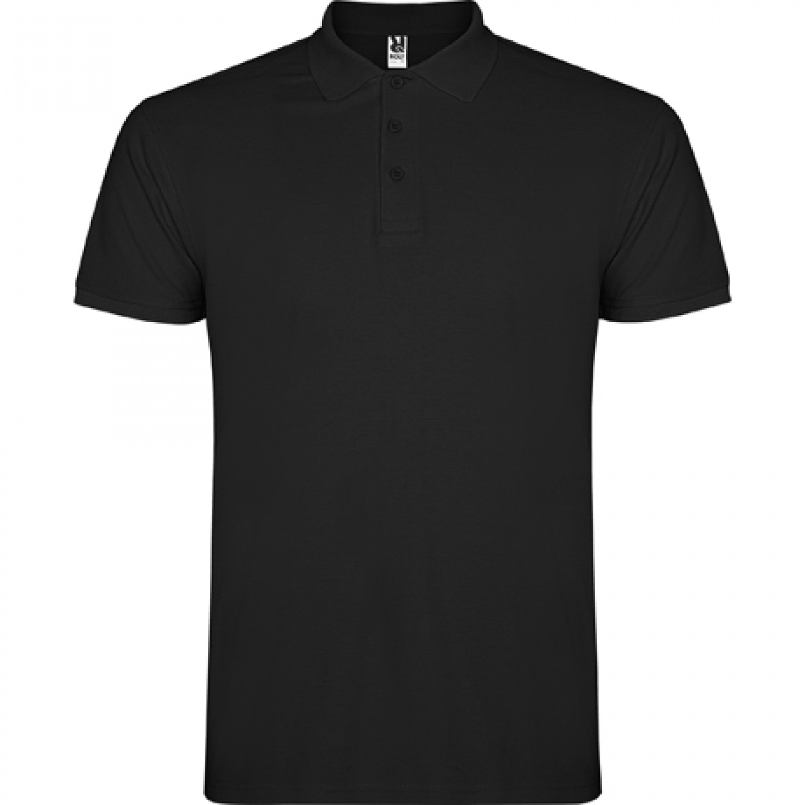 Roly PO6638 POLOSHIRT schwarz