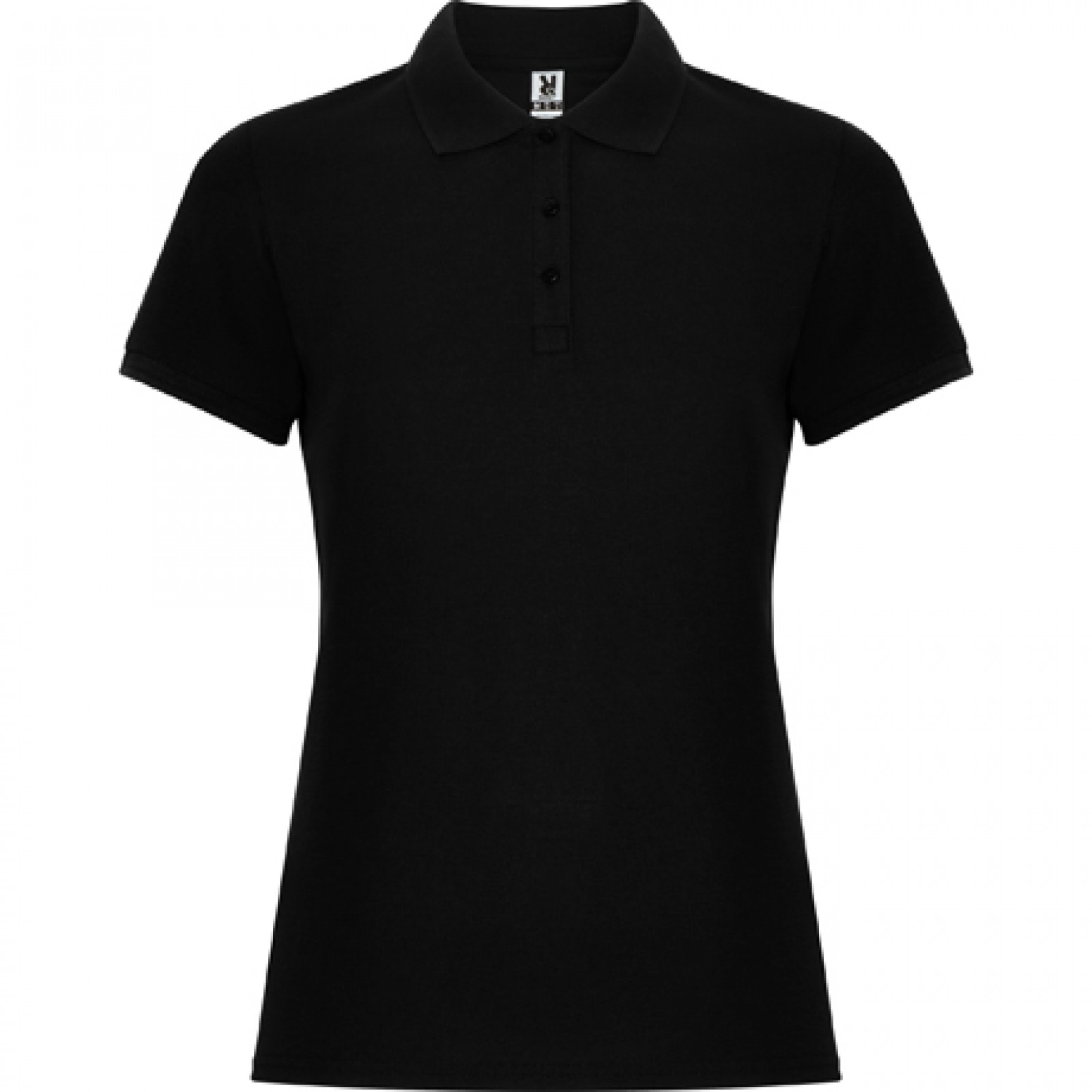 Roly PO6644 POLOSHIRT schwarz