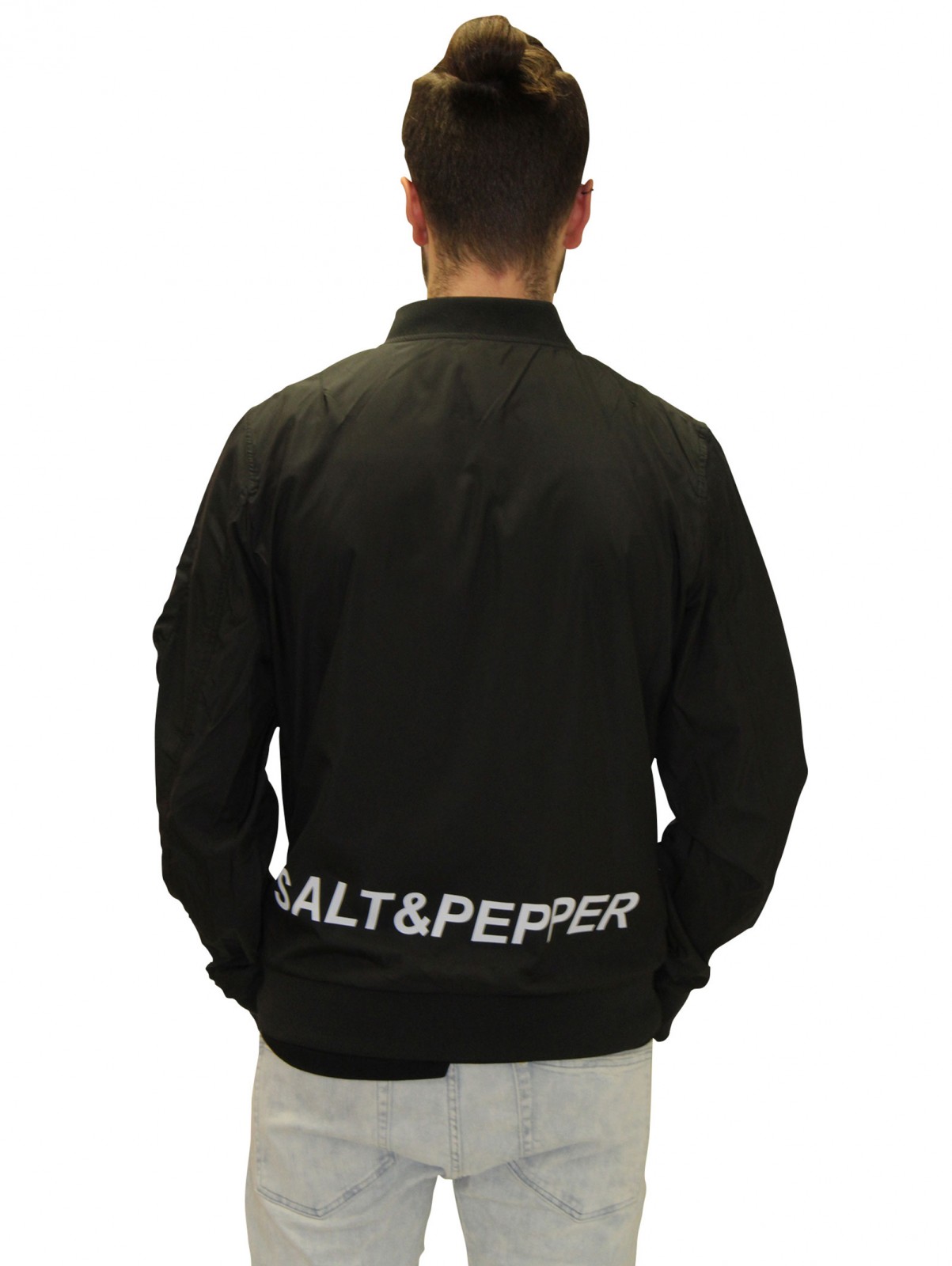 SALT & PEPPER BOMBER JACKET LIGHT > yamyamworld.de