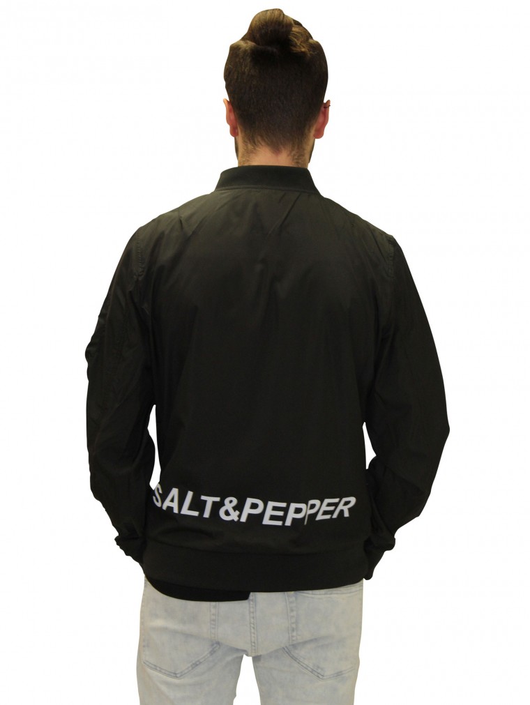 SALT & PEPPER BOMBER JACKET LIGHT > yamyamworld.de
