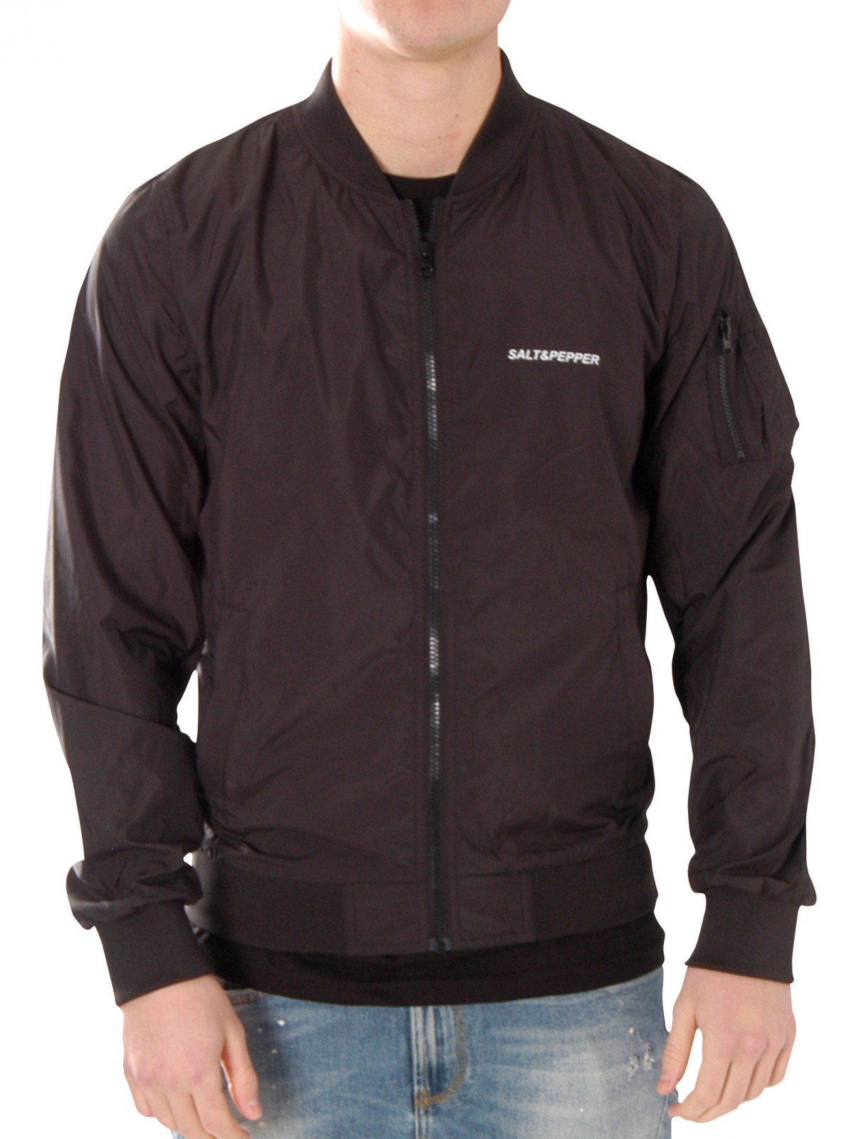 SALT & PEPPER BOMBER JACKET LIGHT > yamyamworld.de