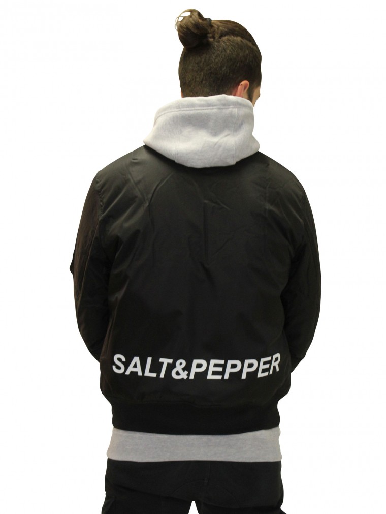 SALT & PEPPER BOMBER JACKET > yamyamworld.de