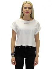 SALT & PEPPER CROPPED TEE | yam yam world