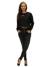 SALT & PEPPER LOOSE CROPPED SWEAT | yam yam world