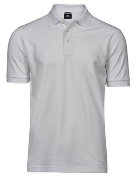 TEE JAYS MEN�S LUXURY STRETCH POLO POLOS weiss