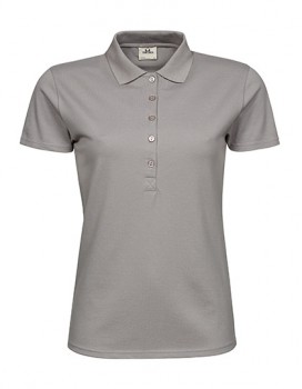 TEE JAYS WOMEN�S LUXURY STRETCH POLO POLOS grau